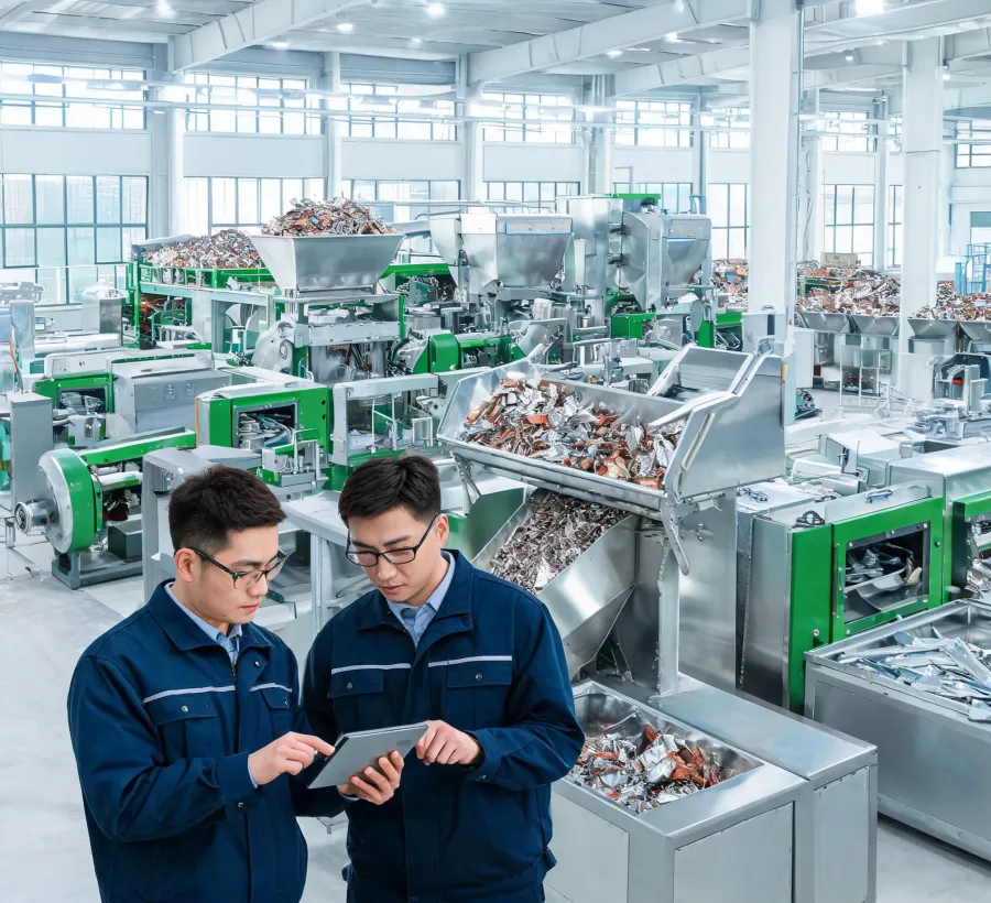 Low-carbon aluminum and copper production