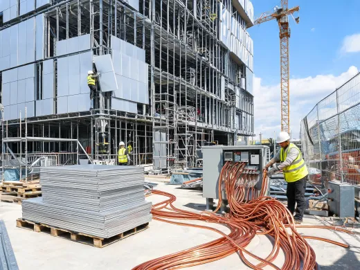Construction aluminum and copper